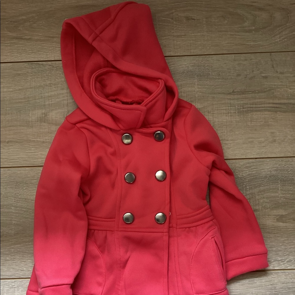Pink hooded jacket